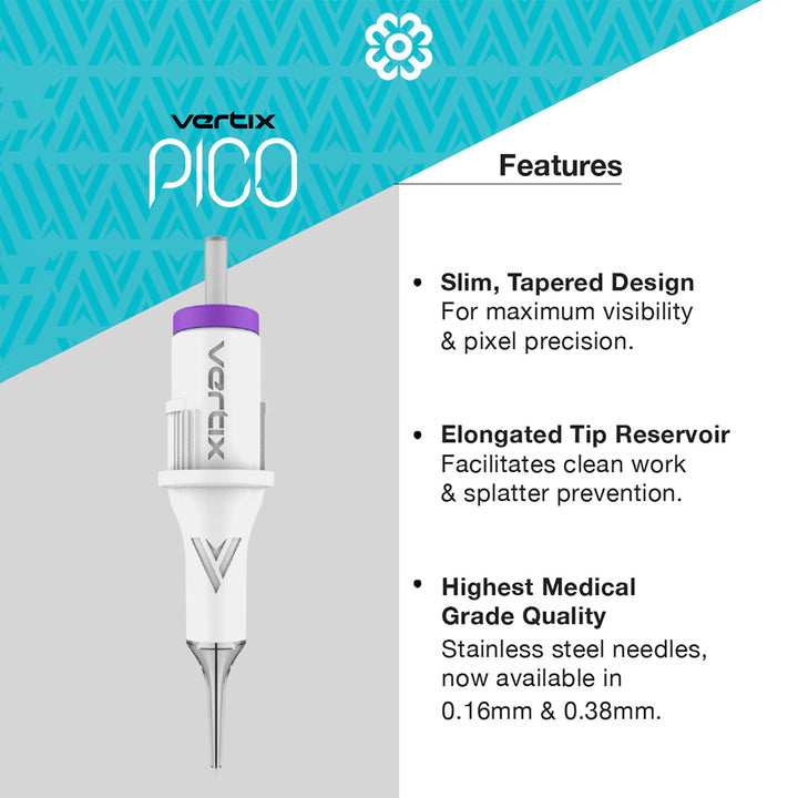 Vertix Pico 1 round liner 0.25mm medium taper